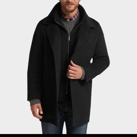Pronto Uomo Other - PRONTO UOMO Black Tic Classic Fit Car Coat